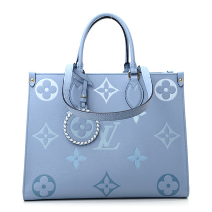 Louis Vuitton Empreinte Monogram Giant By The Pool Onthego MM Summer Blue 1 of 9