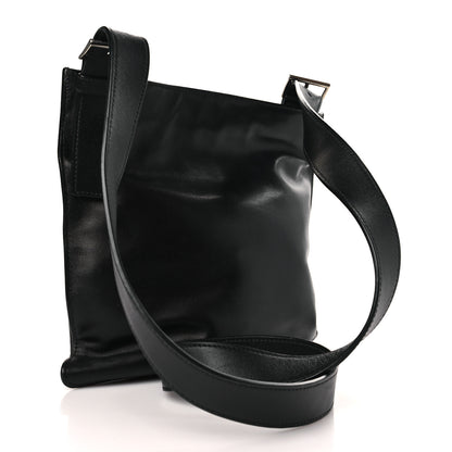 Prada Soft Calf Flat Messenger Bag Black 3 of 10