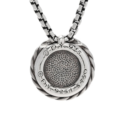 David Yurman Sterling Silver 18K Yellow Gold 8mm Petite Chatelaine Pendant Necklace 5 of 5