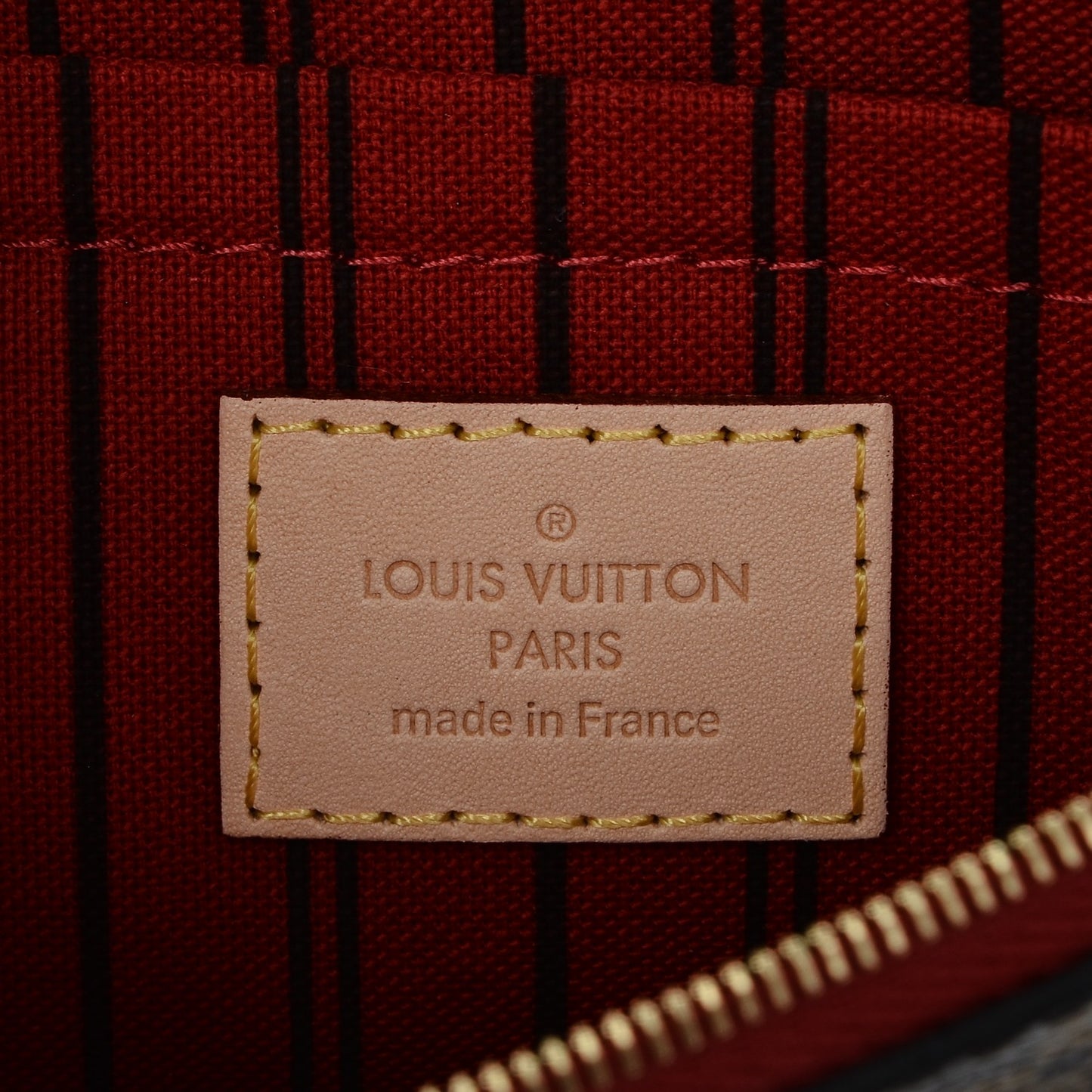 Monogram Neverfull MM GM Pochette Cherry