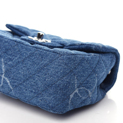 Chanel Denim CC Quilted Mini Square Flap Blue 9 of 10