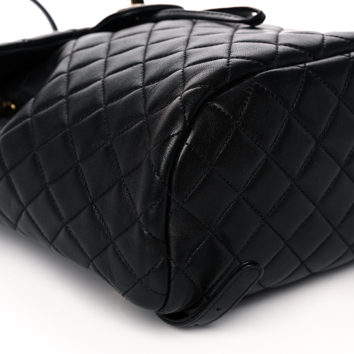 Calfskin Quilted Small Urban Spirit Backpack Black