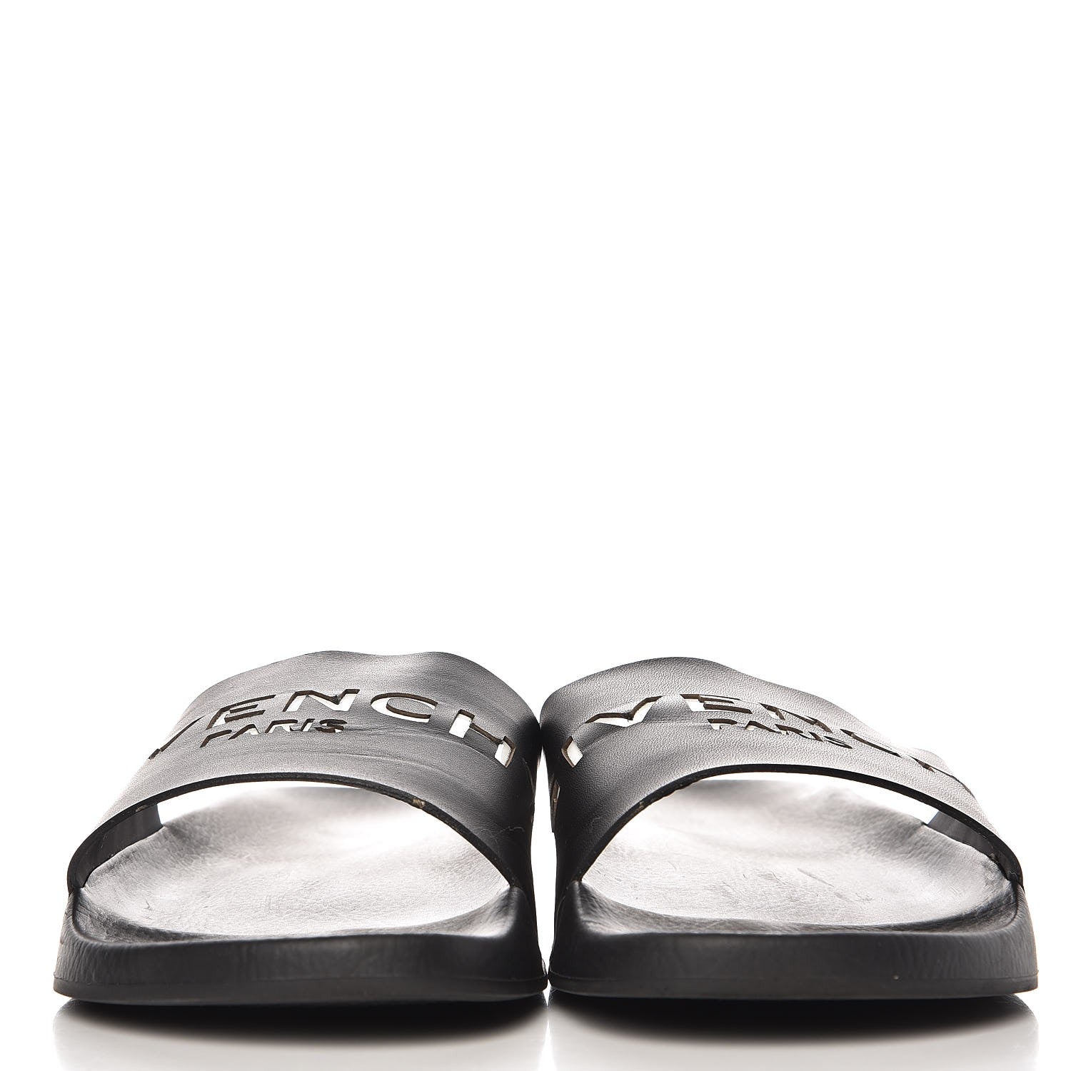 Givenchy Rubber Logo Pool Slide Sandals 39 Black 3 of 10