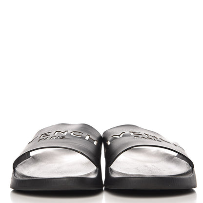 Givenchy Rubber Logo Pool Slide Sandals 39 Black 3 of 10