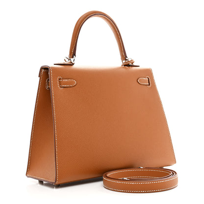Hermes Epsom Kelly Sellier 25 Gold 2 of 9