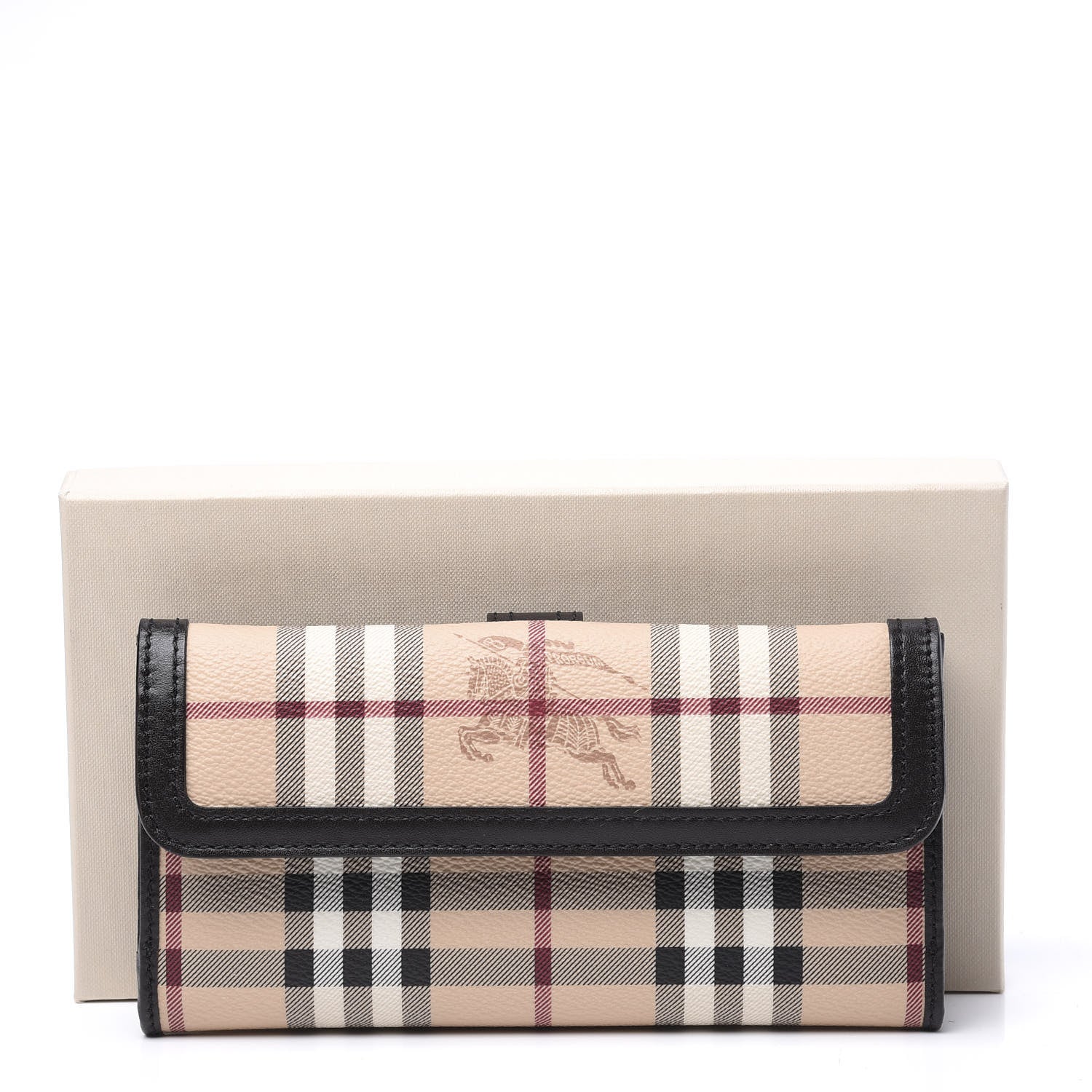 Burberry Haymarket Check Continental Wallet Chocolate 10 of 10
