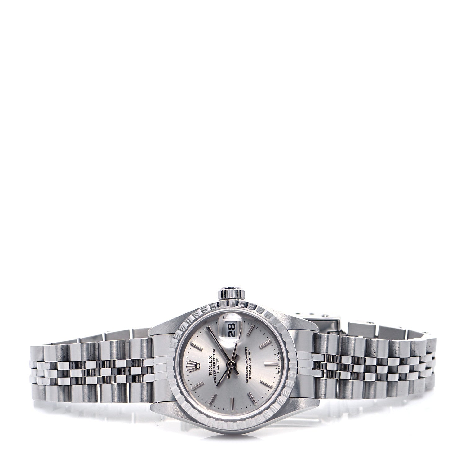Rolex Stainless Steel 26mm Oyster Perpetual Date Watch Silver 69240 2 of 5