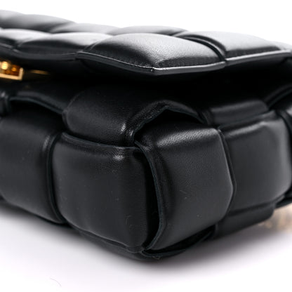 Bottega Veneta Lambskin Maxi Intreccio Padded Chain Cassette Crossbody Bag Black 8 of 8
