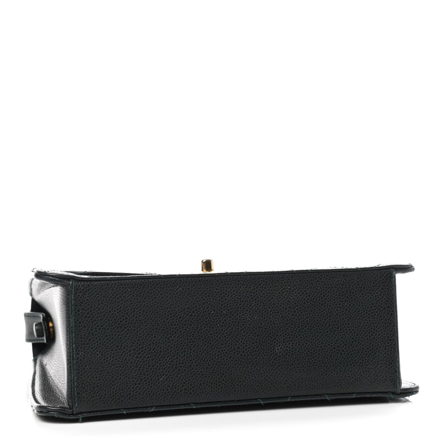 Caviar Quilted Flap Shoulder Bag Black