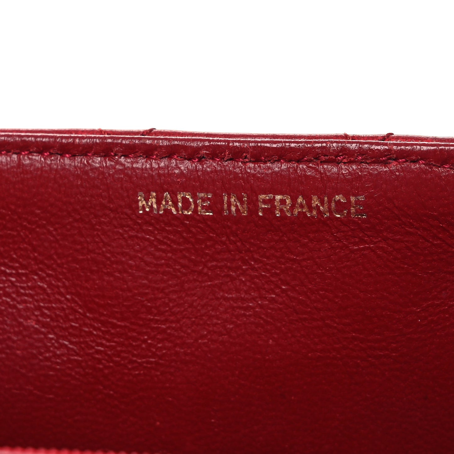 Lambskin Quilted Mini Square Flap Red