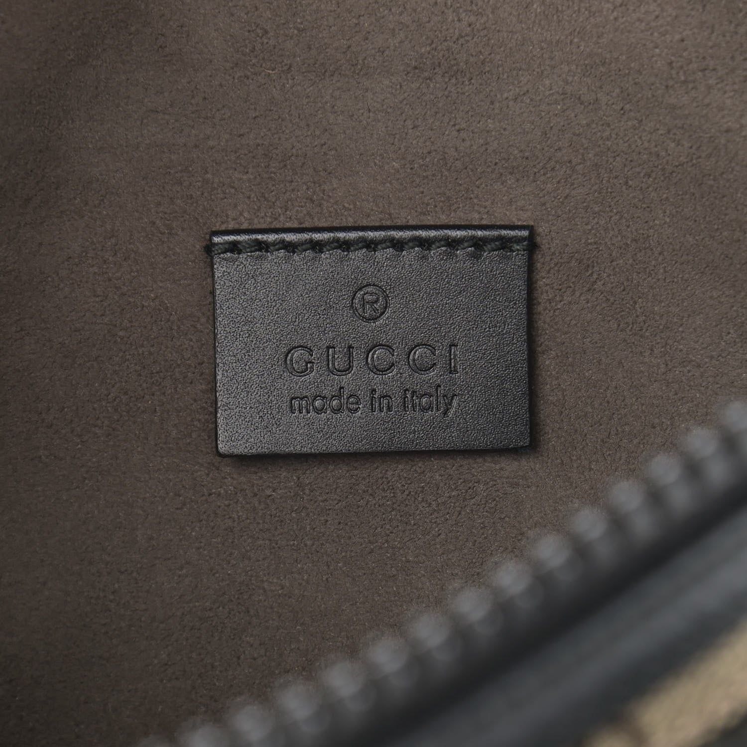 Gucci GG Supreme Monogram Belt Bag Black 5 of 9