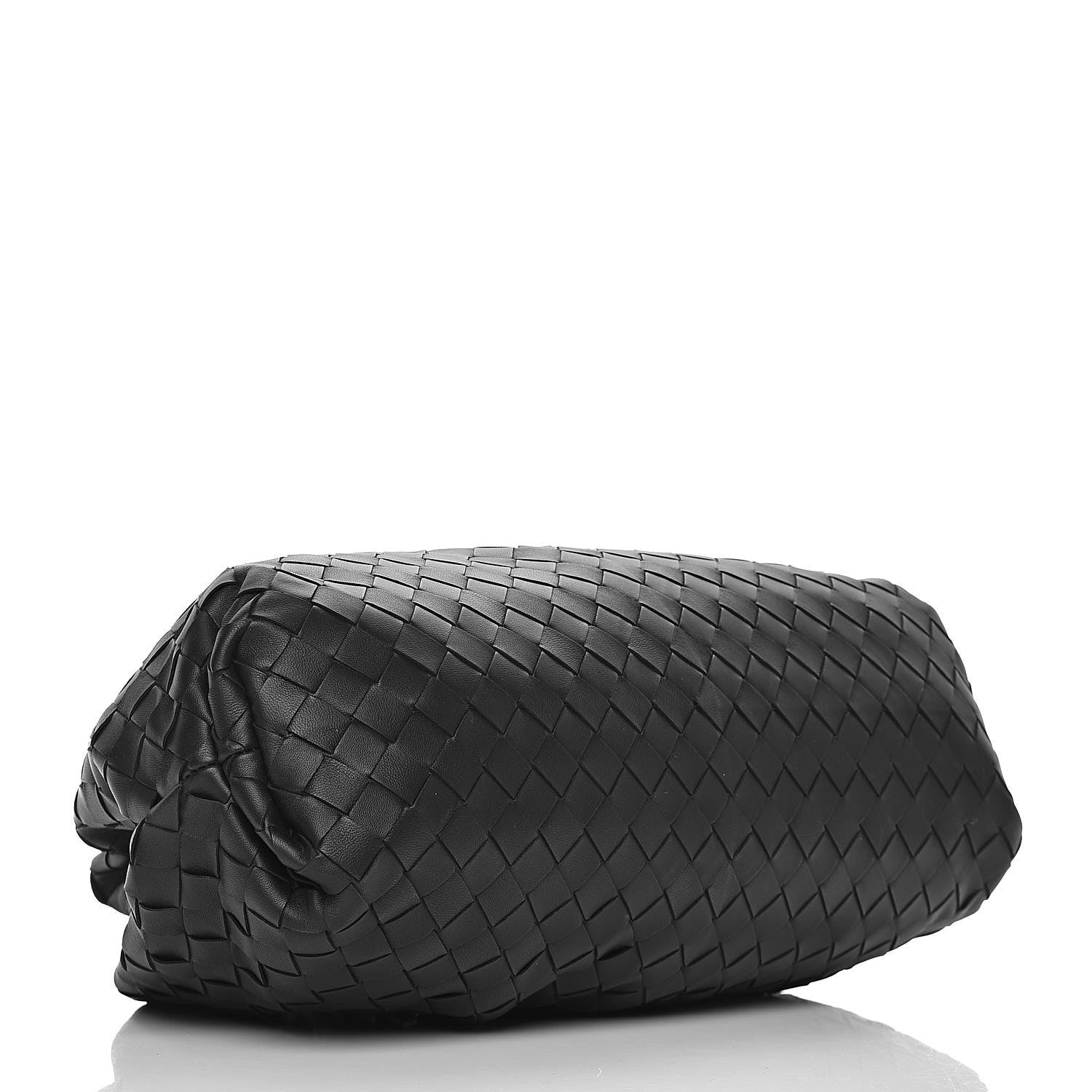 Bottega Veneta Nappa Maxi Intreccio The Pouch Oversized Clutch Black 4 of 10