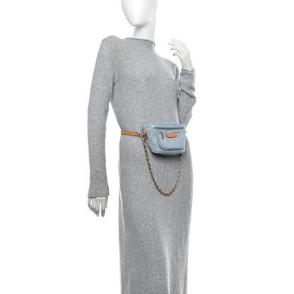 Louis Vuitton Monogram Denim Mini Bumbag Sky Blue 2 of 10