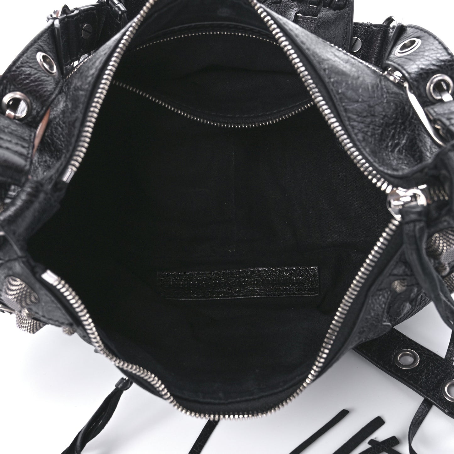 Agneau Arena Small Le Cagole Shoulder Bag Black