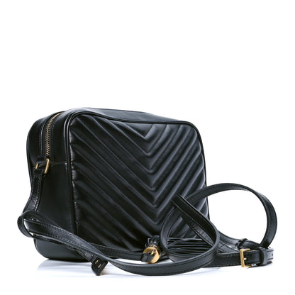 Saint Laurent Calfskin Matelasse Monogram Lou Camera Bag Black 2 of 4