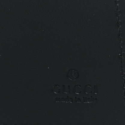 Gucci Piuma Calfskin Jumbo GG Embossed Wallet Dark Grey Black 6 of 7