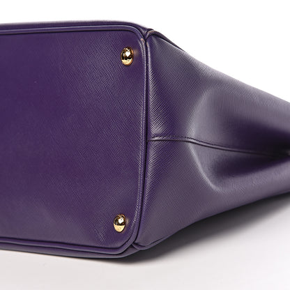 Prada Saffiano Large Galleria Double Zip Tote Uva 12 of 13