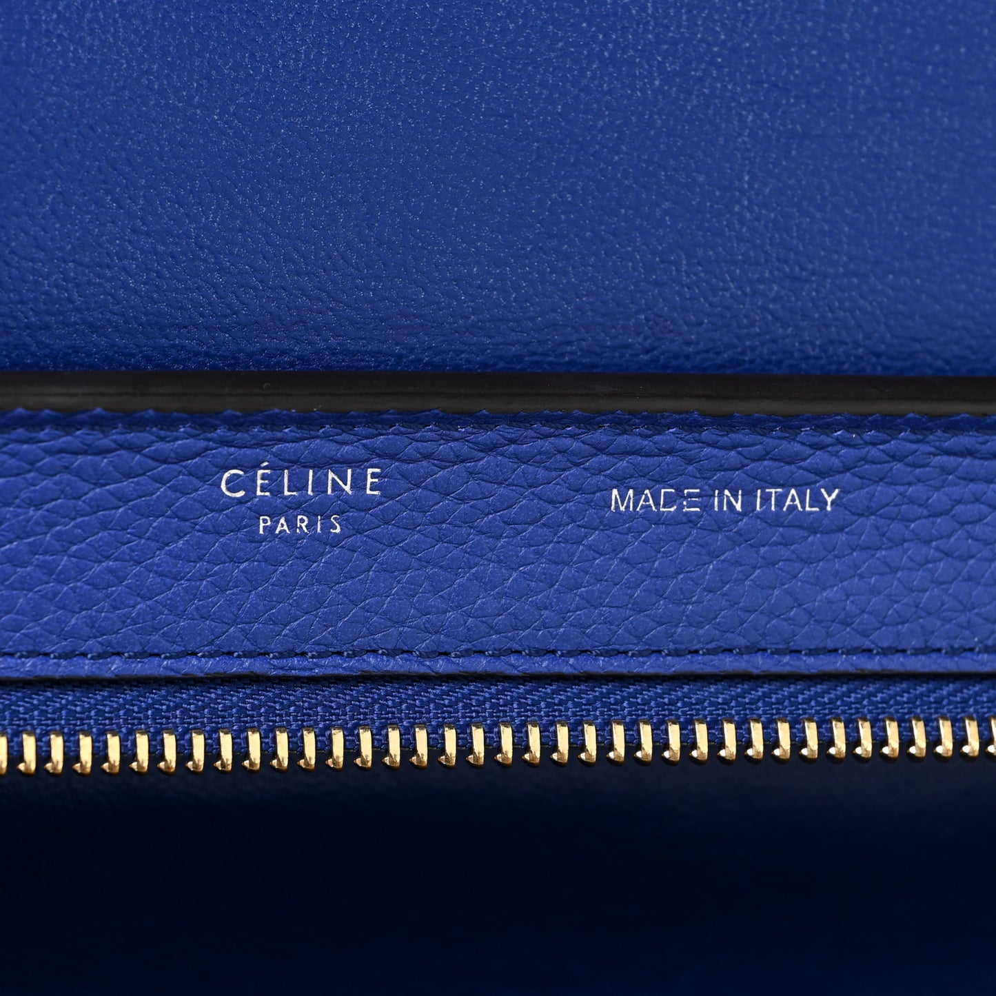 Drummed Calfskin Suede Medium Trapeze Indigo