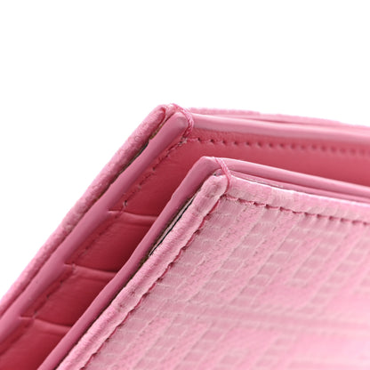 Givenchy Embroidered Canvas 4G Logo G-Cut Bi-Fold Wallet Bright Pink 9 of 9
