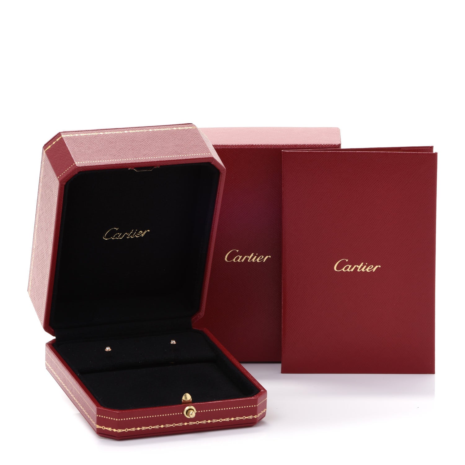 Cartier 18K Yellow Gold Diamond XS D'Amour Earrings 7 of 7