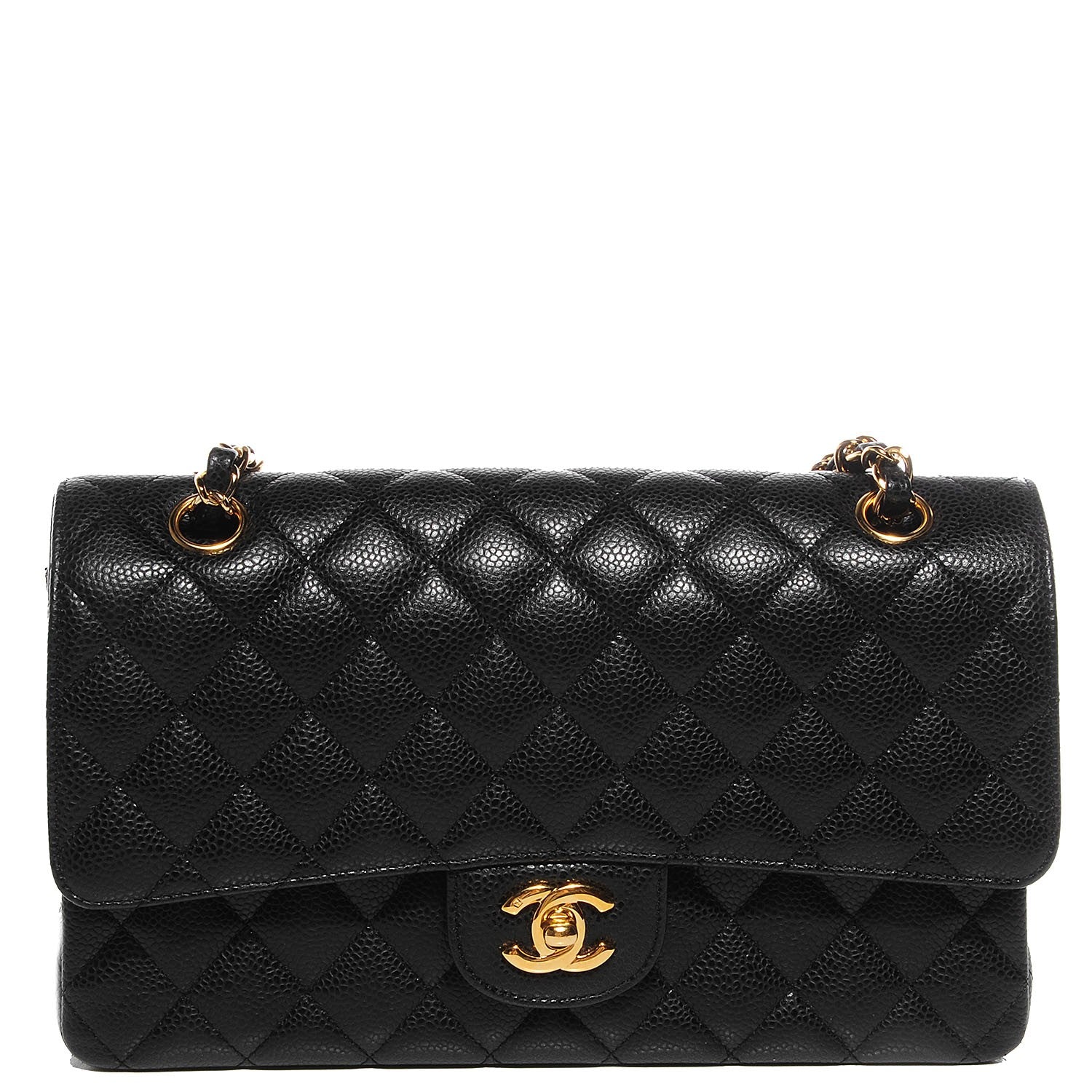 Chanel Caviar Quilted Medium Double Flap Black 1 of 9