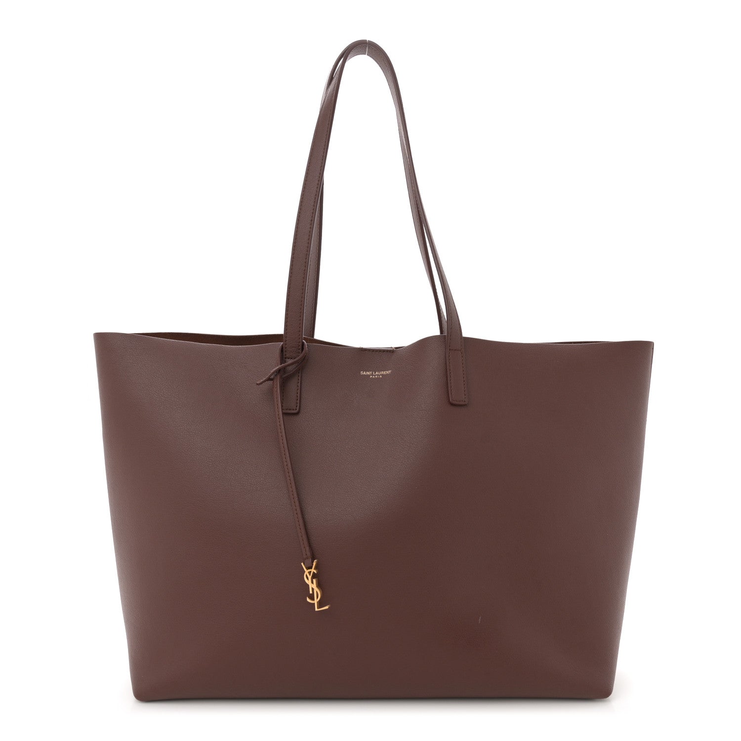 Saint Laurent Calfskin Large Shopping Tote Old Brandy 1 of 13