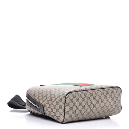 Gucci GG Supreme Monogram Web Dome Backpack Black 4 of 8