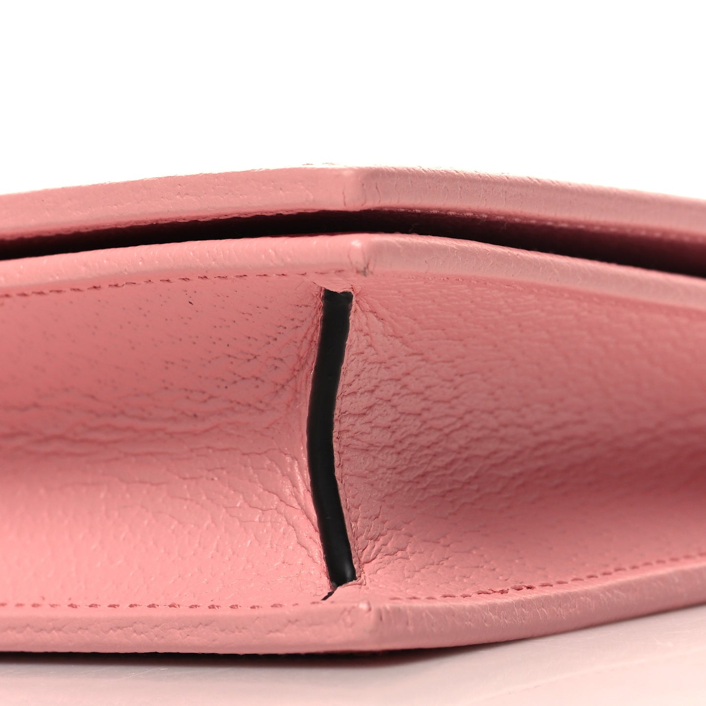 Textured Dollar Calfskin Mini Diana Chain Bag Wild Rose