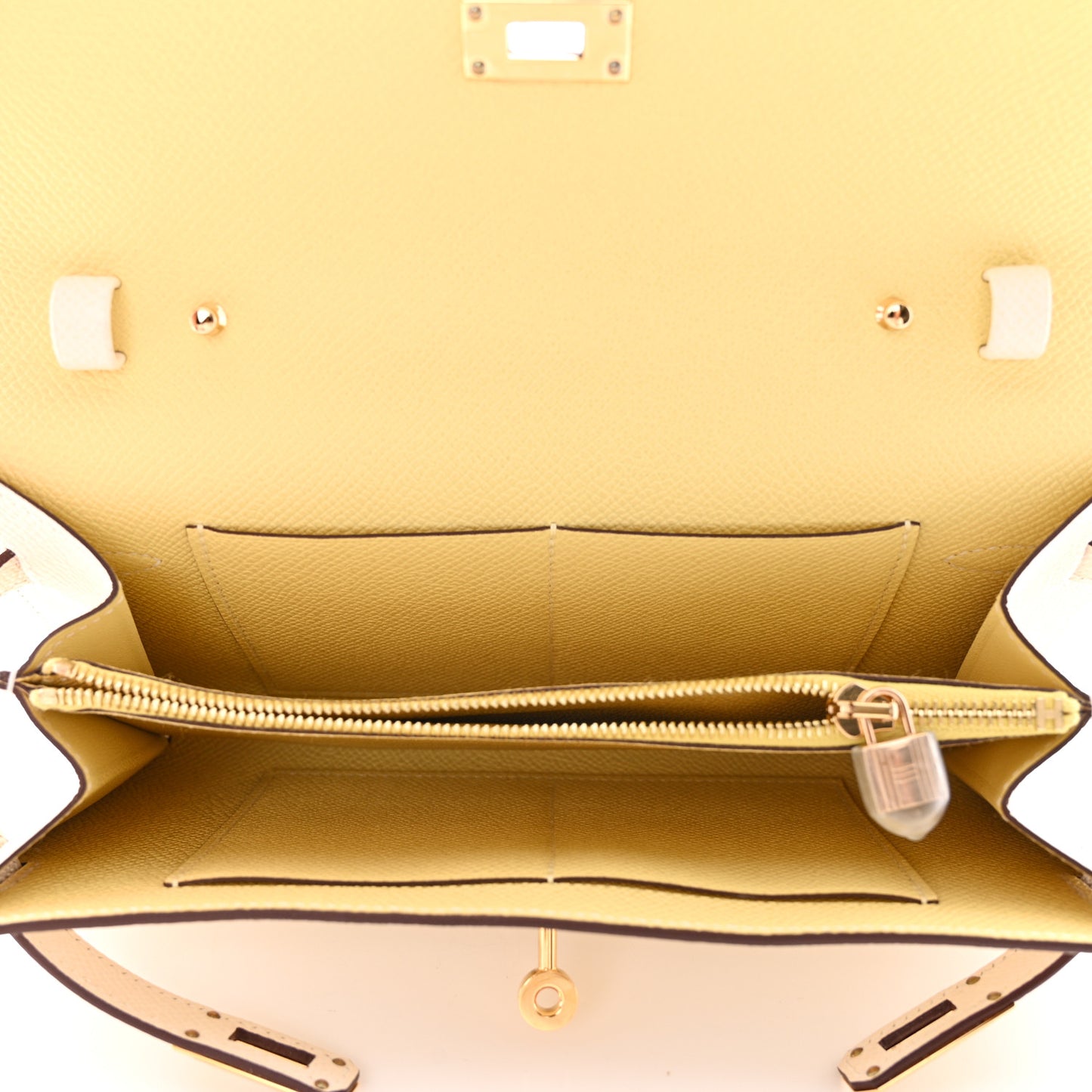 Epsom Verso Kelly Wallet To Go Nata Jaune Poussin