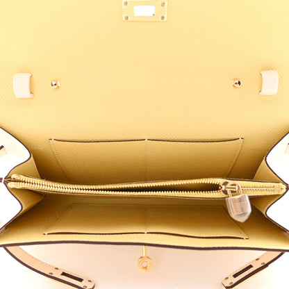 Hermes Epsom Verso Kelly Wallet To Go Nata Jaune Poussin 5 of 11
