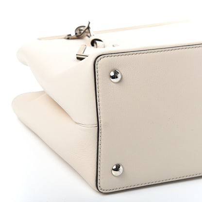 Fendi Vitello Dolce Century Petite 2Jours Tote Camelia Ghiaccio 7 of 8