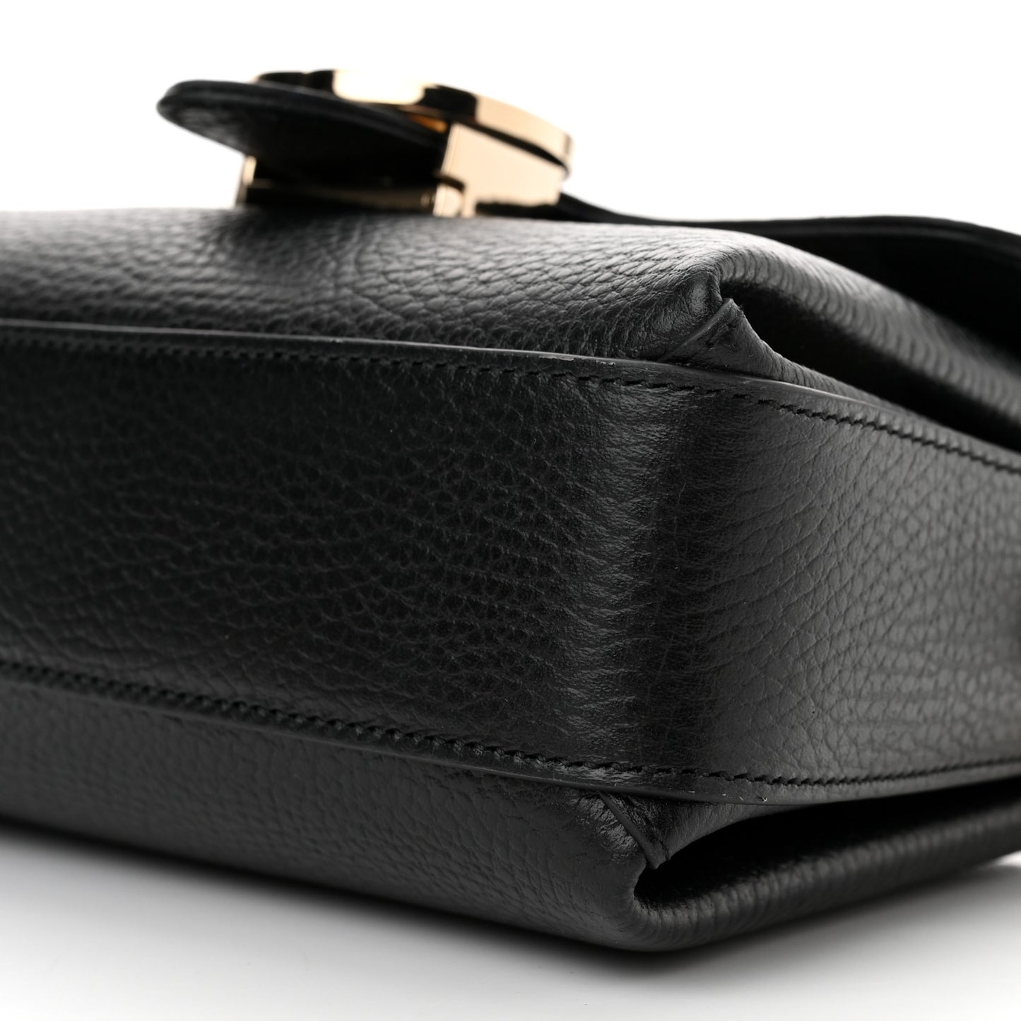 Dollar Calfskin Interlocking G Crossbody Bag Black