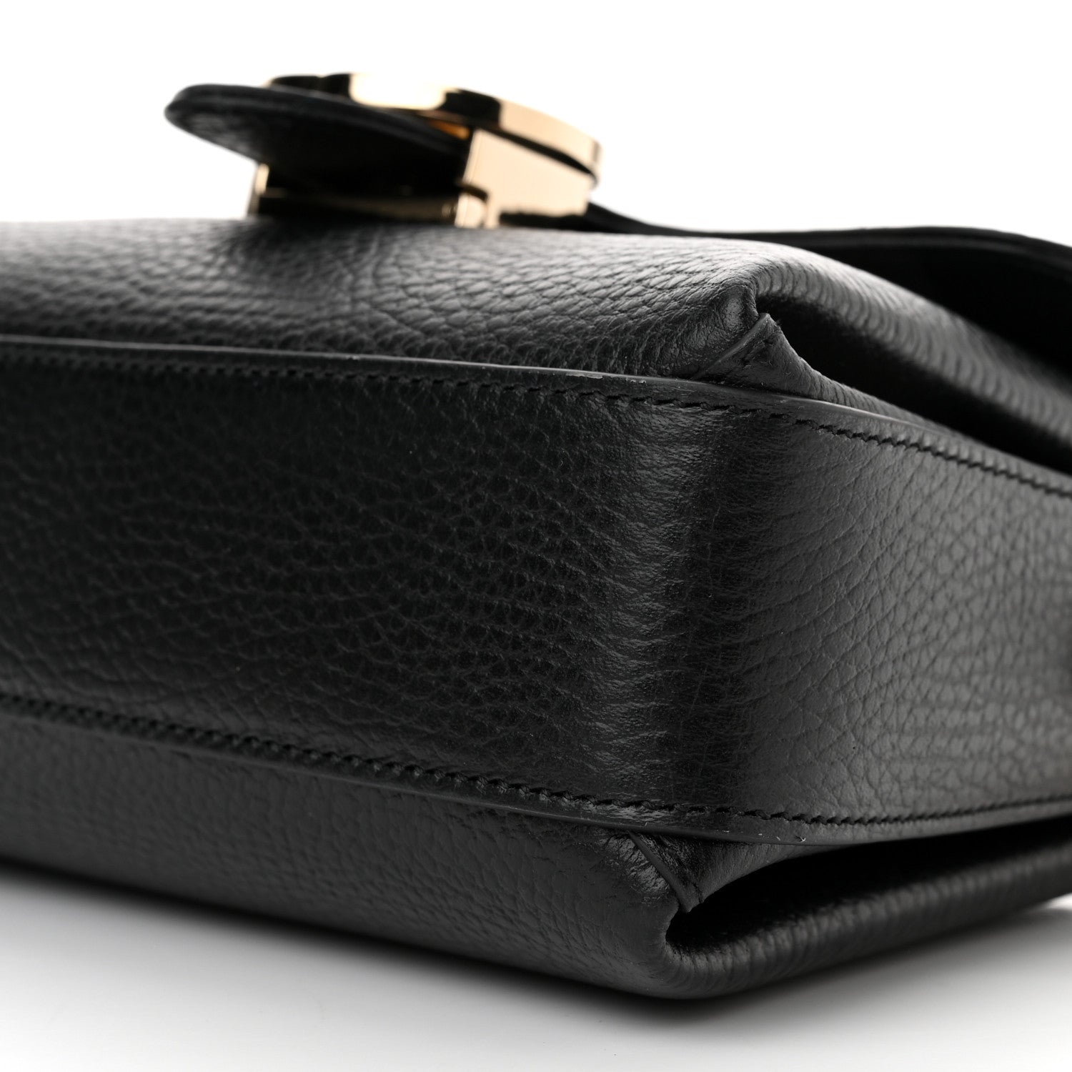 Gucci Dollar Calfskin Interlocking G Crossbody Bag Black 10 of 10