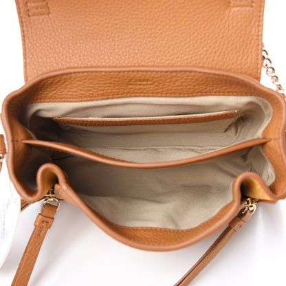 Chloe Calfskin Crocodile Embossed Mini Faye Day Shoulder Bag Autumnal Brown 5 of 9