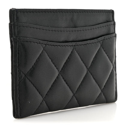 Chanel Lambskin Quilted Card Holder Black 3 of 12