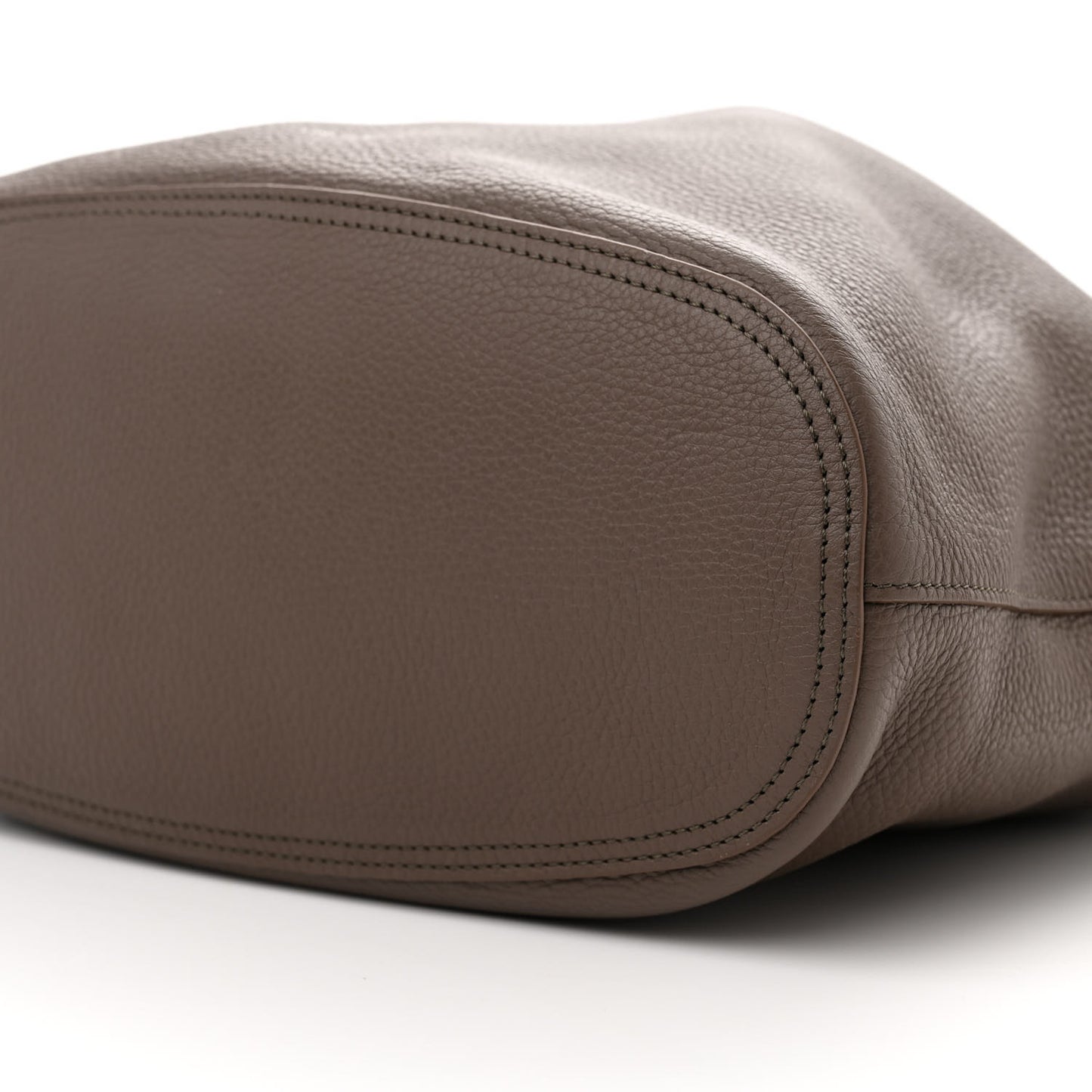 Grained Calfskin Bindle Three Bag Brown