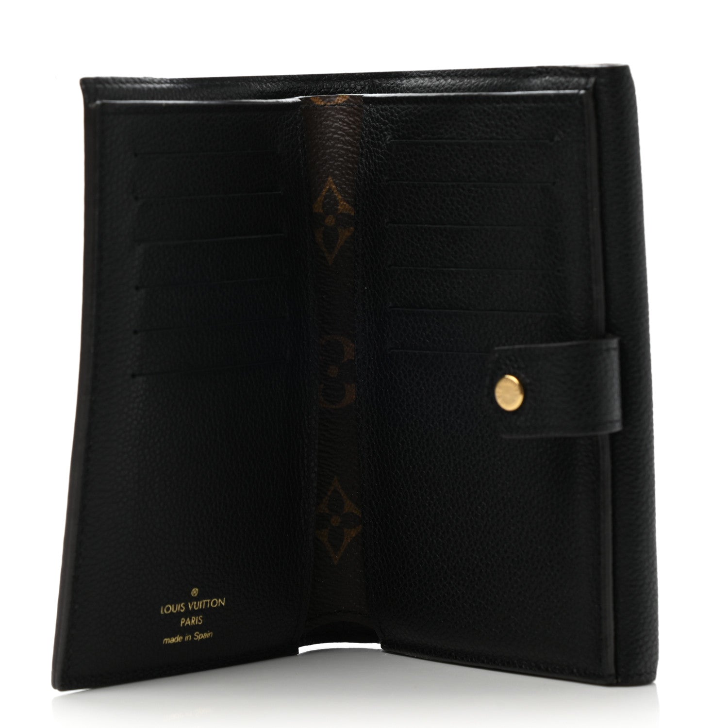 Louis Vuitton Monogram Pallas Compact Wallet Black 5 of 10
