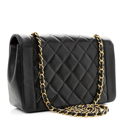 Chanel Lambskin Quilted Medium Single Flap Black 3 of 12