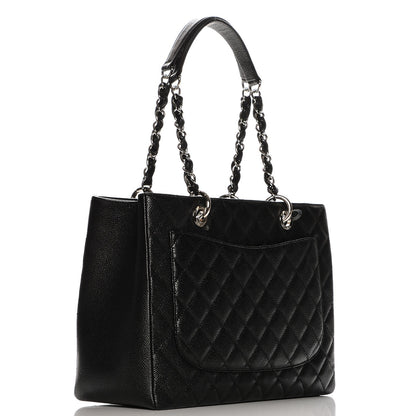 Chanel Caviar Quilted Grand Shopping Tote GST Black 3 of 8
