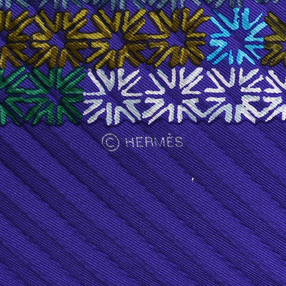 Hermes Silk The Rhythm of China Plisse Scarf 3 of 4