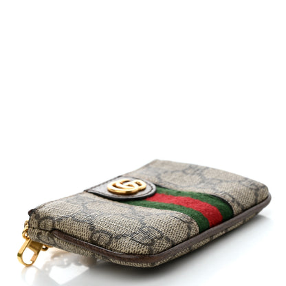 Gucci GG Supreme Monogram Web Ophidia Key Case Beige New Acero 4 of 8