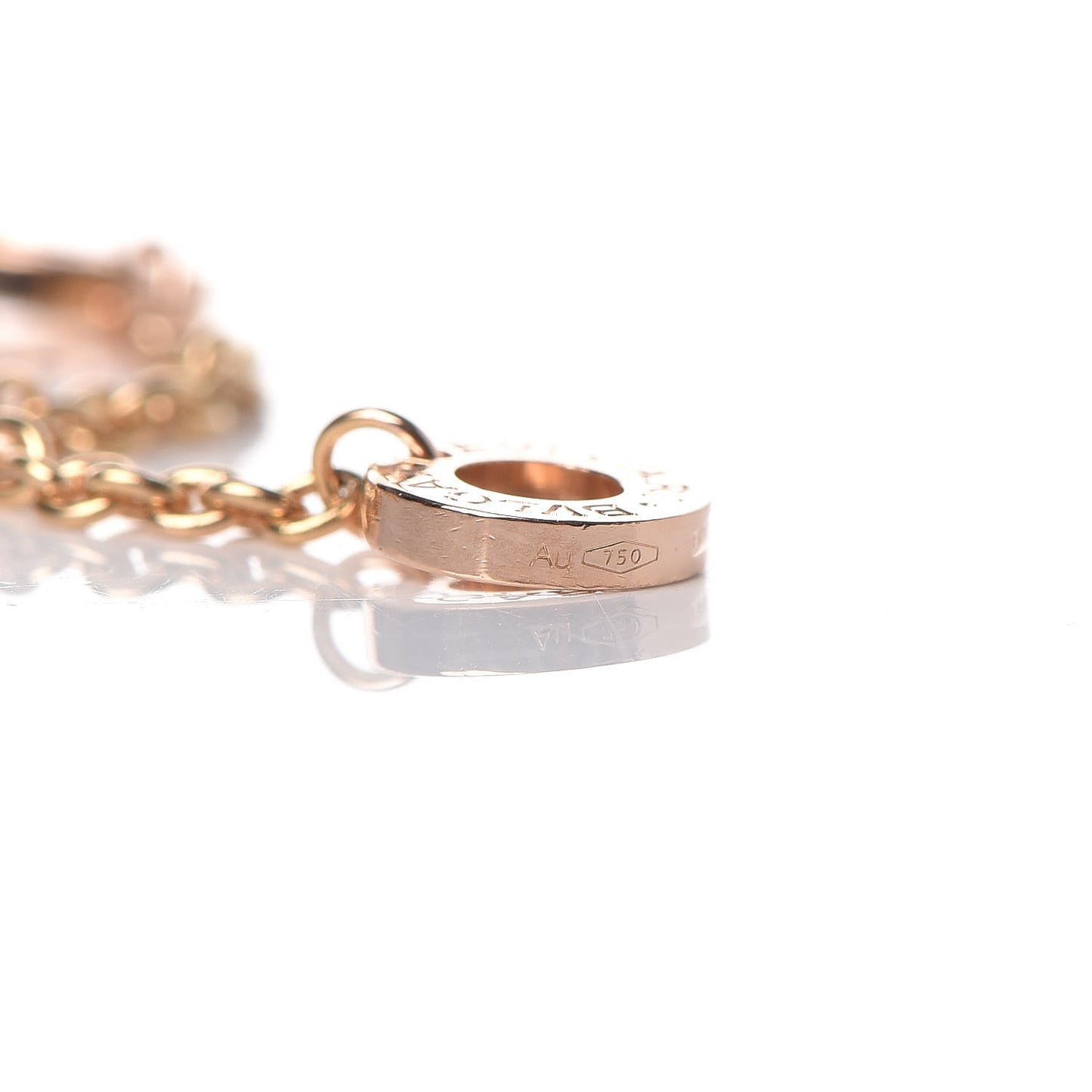 18K Rose Gold Black Ceramic B.Zero1 Pendant Necklace