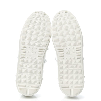 Valentino Garavani X UNDERCOVER Calfskin Womens Untitled Rockstud Open Sneakers 41 White 6 of 10