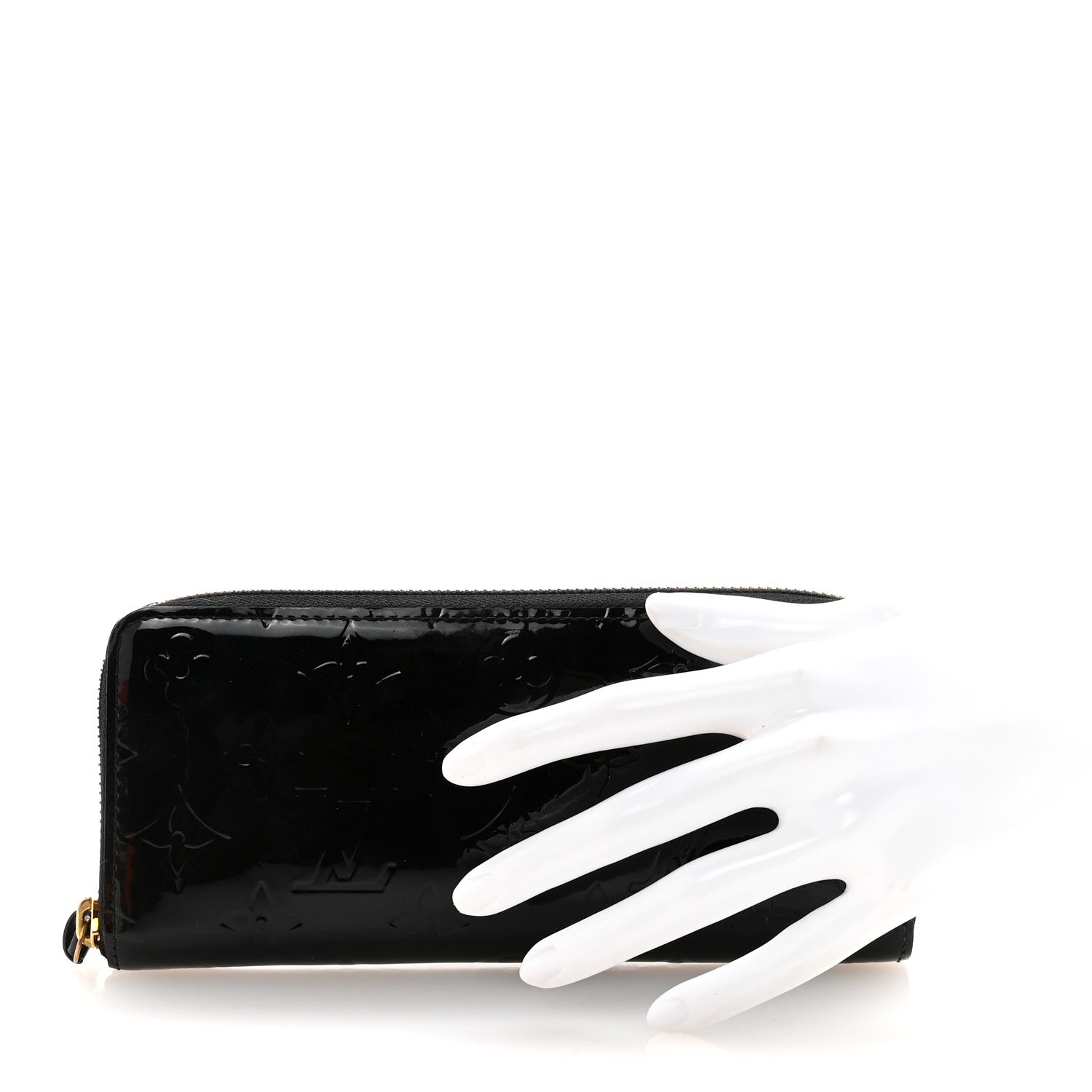Louis Vuitton Vernis Clemence Wallet Black 2 of 6