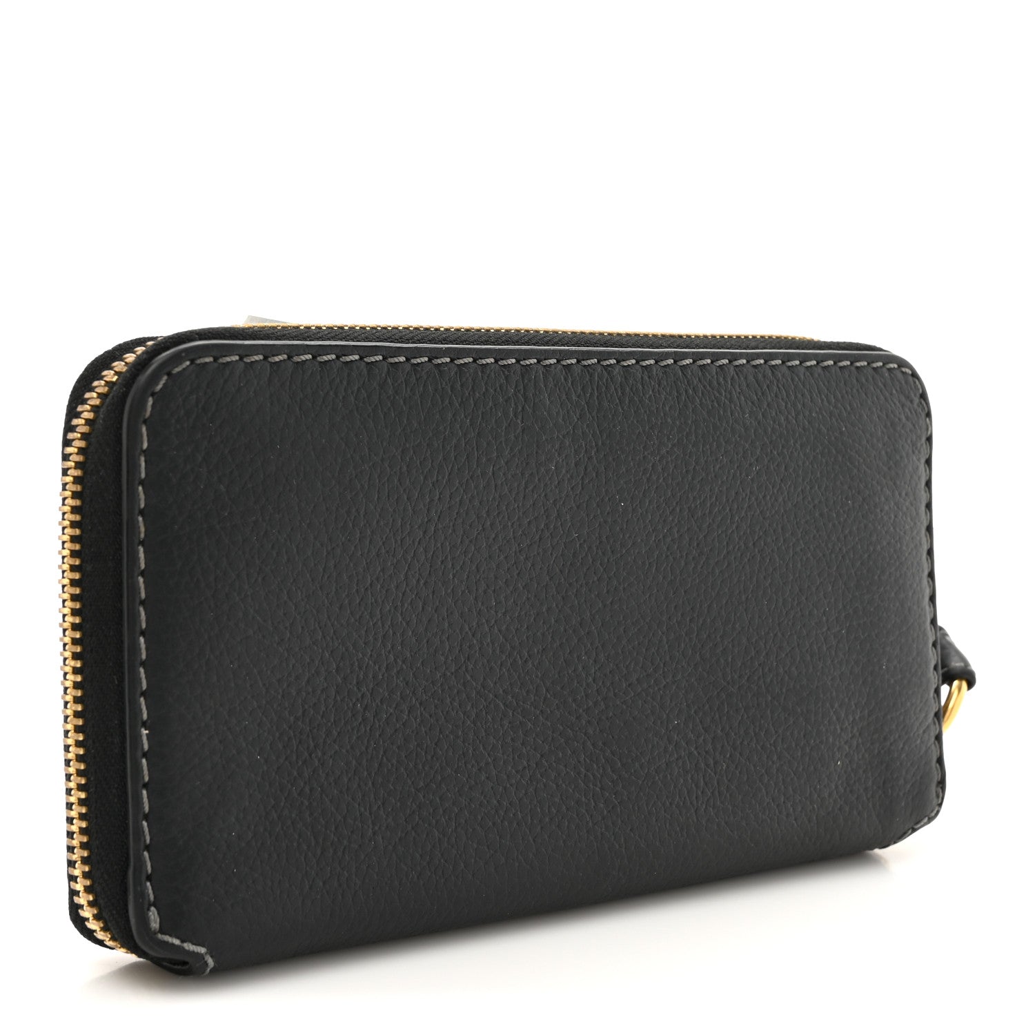 Chloe Grained Calfskin Marcie Long Zip Around Wallet Black 3 of 10
