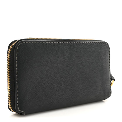 Chloe Grained Calfskin Marcie Long Zip Around Wallet Black 3 of 10