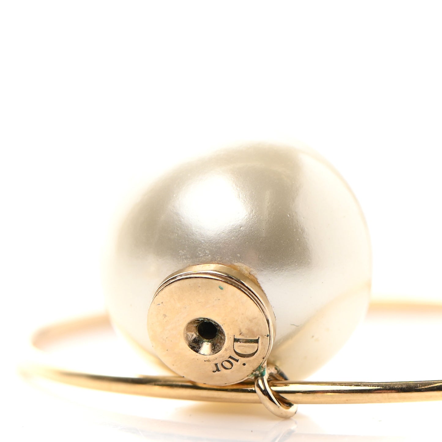 Pearl Mise En Dior Tribal Hoop Earrings