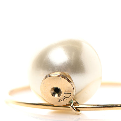 Christian Dior Pearl Mise En Dior Tribal Hoop Earrings 4 of 5