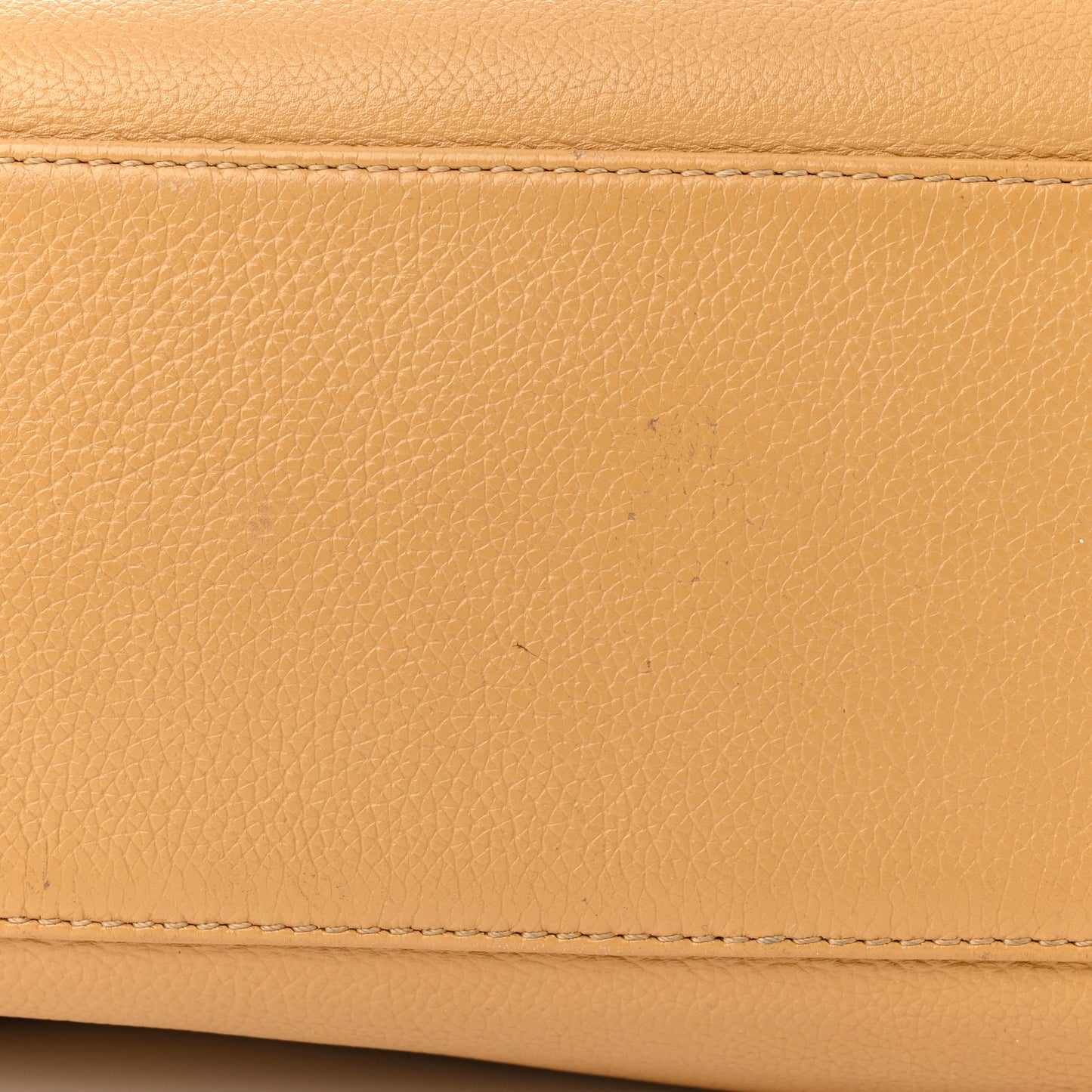 Calfskin Mademoiselle Lock Cerf Shopper Tote Beige