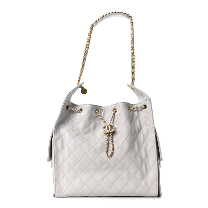 Chanel Caviar Quilted Medium Chanel 25 Handbag Light Gray 1 of 11